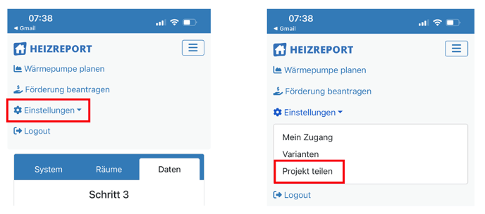 Projekt teilen_1
